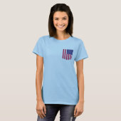 amerikaanse kleuren zakpatroon met t-shirt (Voorkant volledig)