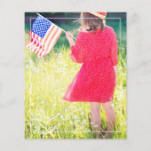 Amerikaanse Koe Afstuderen fotouitnodiging Flyer (Achterkant)