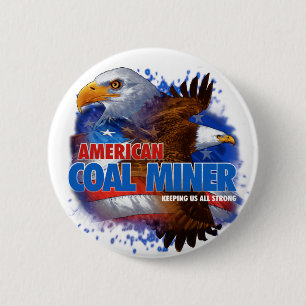 AMERIKAANSE KOLENMIJNER RONDE BUTTON 5,7 CM