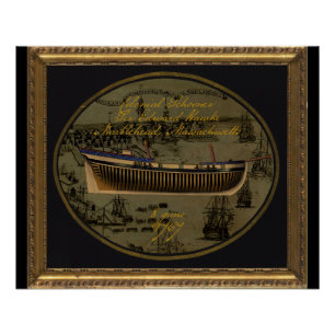 Amerikaanse koloniale schoener Sir Edward Hawke Perfect Poster