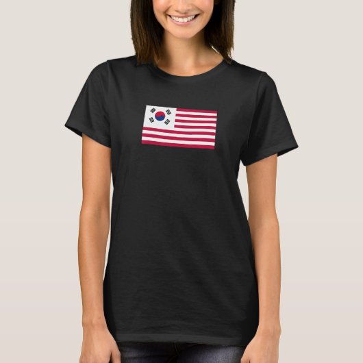 Amerikaanse Koreaanse vlag T-shirt (Voorkant)