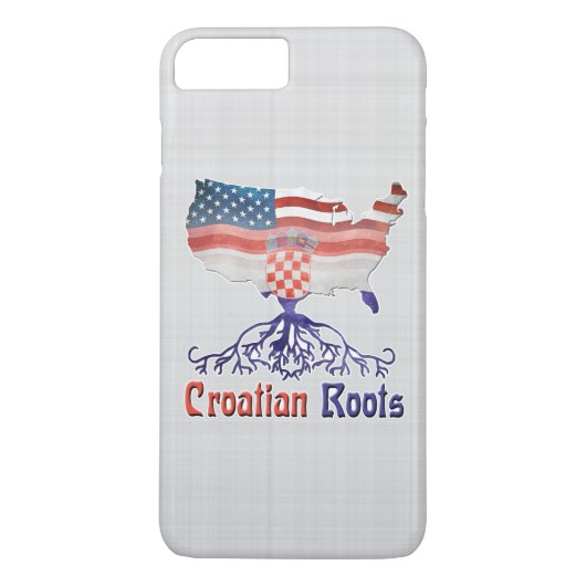 Amerikaanse Kroatische wortelen Case-Mate iPhone Case (Achterkant)