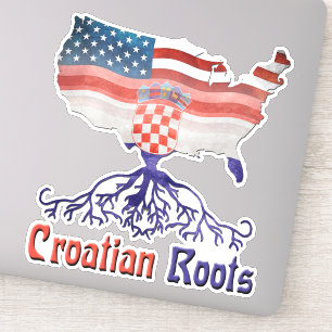 Amerikaanse Kroatische wortelen Sticker