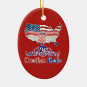 Amerikaanse Kroatische wortels decoraties (Achterkant)