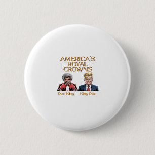 Amerikaanse Kroon en Doneer Grafiek Ronde Button 5,7 Cm