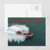Amerikaanse kustwacht briefkaart (Voorkant / Achterkant)