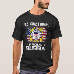 Amerikaanse kustwacht met Amerikaanse vlag T-shirt
