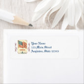 -Amerikaanse labels voor het retouradres van de vl (Insitu)