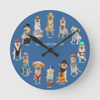 Amerikaanse labradors ronde klok
