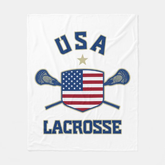 Amerikaanse Lacrosse Blanket Fleece Deken (Voorkant)