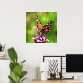 Amerikaanse Lady Butterfly Poster (Thuiskantoor)