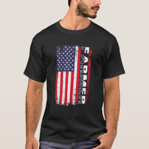Amerikaanse landbouwers patriottische landbouwers t-shirt