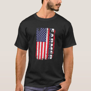 Amerikaanse landbouwers patriottische landbouwers t-shirt