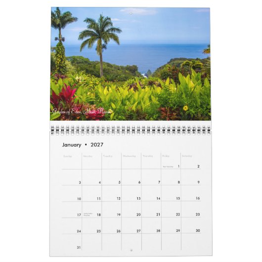 Amerikaanse landschapskalender kalender (Jan 2027)