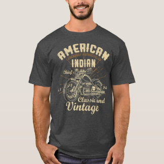 Amerikaanse Legendary Motorcycli Indische opperbev T-shirt