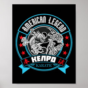 Amerikaanse legende Kenpo Karate Martial Artist Poster
