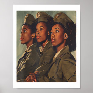  Amerikaanse leger zwarte zusterschap vrouwen sold Poster