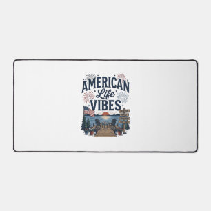 Amerikaanse Levensvibes Patriottische Meer Vector Bureaumat