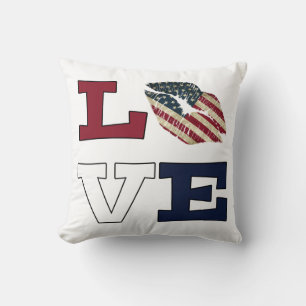 Amerikaanse liefde kussen