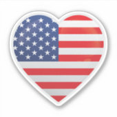 Amerikaanse liefdesvlag sticker (Voorkant)