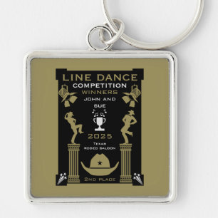 Amerikaanse Line Dancing Competitie Sleutelhanger