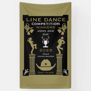 Amerikaanse Line Dancing Competitie Spandoek