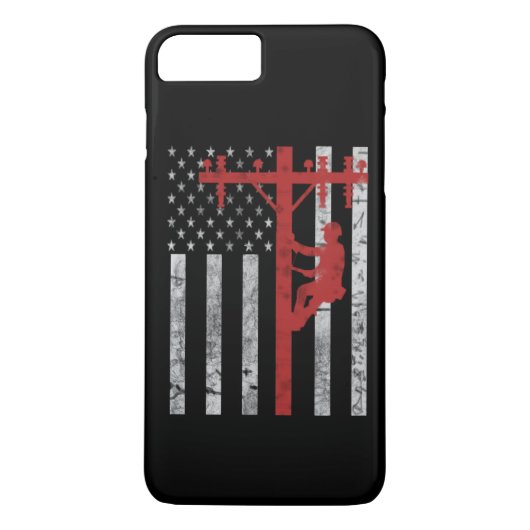 Amerikaanse Lineman Case-Mate iPhone Case (Achterkant)
