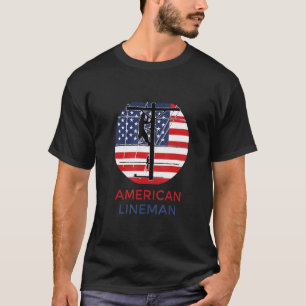 Amerikaanse Lineman Electricia T-shirt