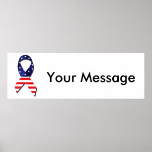 Amerikaanse lint poster