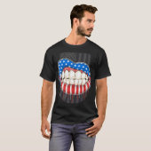 Amerikaanse lips t-shirt (Voorkant volledig)