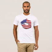 Amerikaanse lips t-shirt (Voorkant volledig)