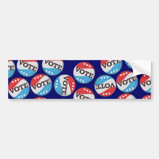 Amerikaanse logo-reisposter bumpersticker (Voorkant)