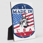 Amerikaanse logo-reisposter fotoplaat (Zijkant)