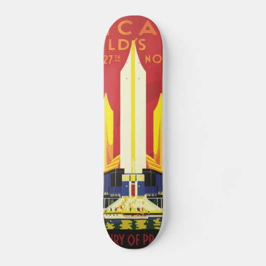 Amerikaanse logo-reisposter skateboard (Voorkant)