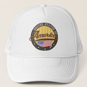 Amerikaanse logo-reisposter trucker pet