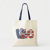 Amerikaanse Love Gnome Canvas tas (Voorkant)