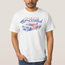 Amerikaanse luchtgekoelde Corvair Bard Beach T-shirt