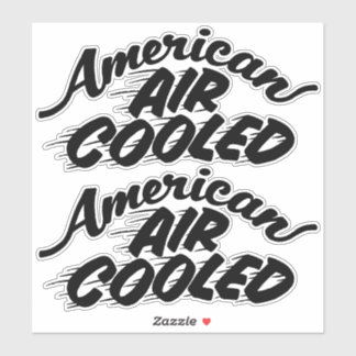 Amerikaanse luchtgekoelde Corvair Lettering Clear Sticker