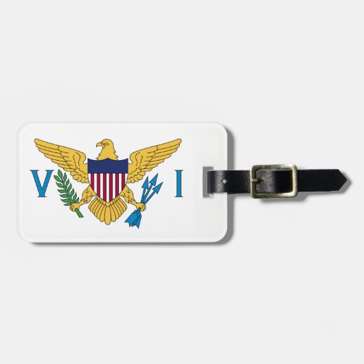 Amerikaanse Maagdeneilanden Bagagelabel (Voorkant horizontaal)