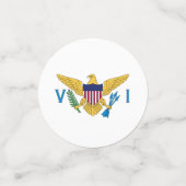 Amerikaanse Maagdeneilanden Confetti, feest, V Isl Confetti (Kleine voorkant)