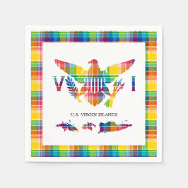 Amerikaanse Maagdeneilanden Madras, vlag en eiland Servet