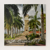Amerikaanse Maagdeneilanden St. Croix Palm Trees T Legpuzzel (Verticaal)