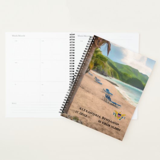 Amerikaanse Maagdeneilanden St. Croix USVI Tropica Planner (Display)