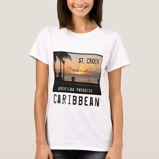 Amerikaanse Maagdeneilanden St. Croix USVI - Zonne T-shirt (Voorkant)