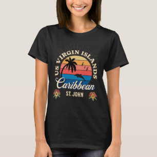 Amerikaanse Maagdeneilanden St. John USVI Tropical T-shirt