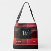 Amerikaanse Maagdeneilanden St. Thomas USVI Madras Crossbody Tas (Achterkant)