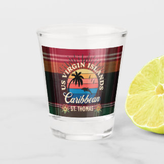 Amerikaanse Maagdeneilanden St. Thomas USVI Madras Shot Glas