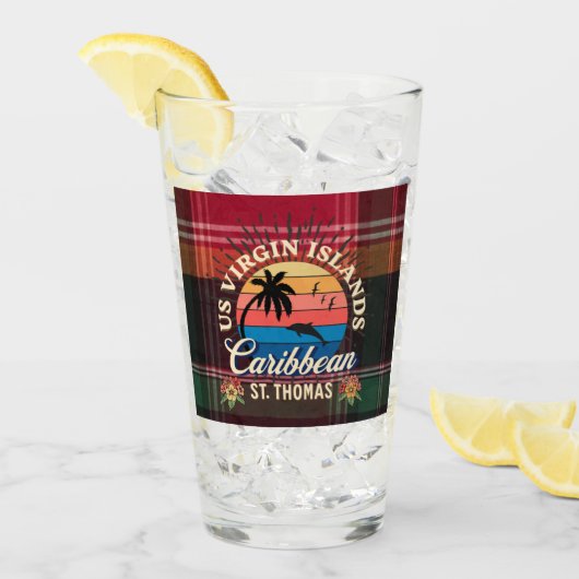 Amerikaanse Maagdeneilanden St. Thomas USVI Tropis Glas (Voorkant ijs)
