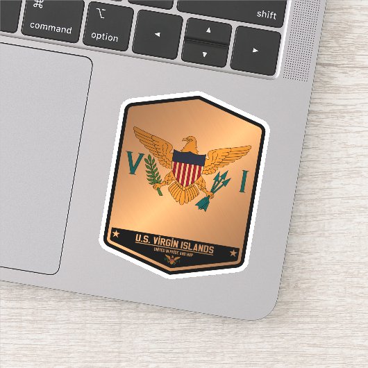 Amerikaanse Maagdeneilanden Sticker (Detail)