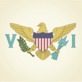 Amerikaanse Maagdeneilanden Sticker (Voorkant)